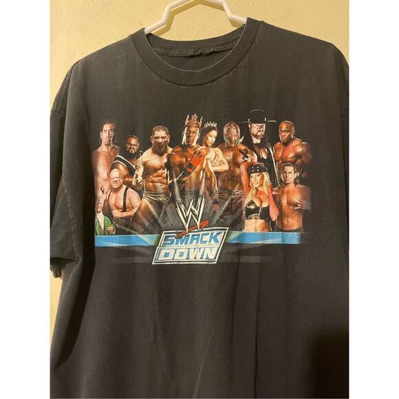 Vintage distressed SmackDown WWE shirt men’s XL Undertaker Ray Mysterio The Grea - Picture 3 of 12